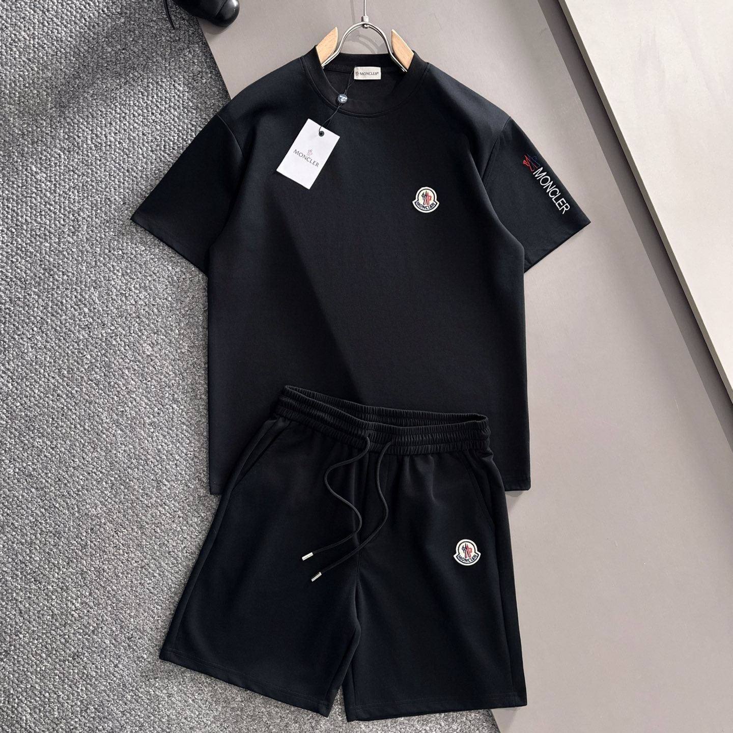 [Copy]『M-3XL』夏らしい刺繍入りクルーネックTシャツとショートパンツのスーツ