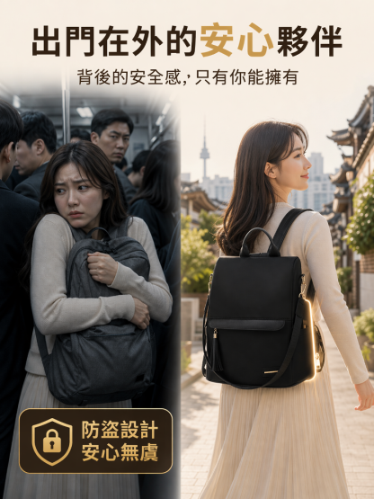 2026春夏限定安全多功能背包🔥告別肩頸痠痛！