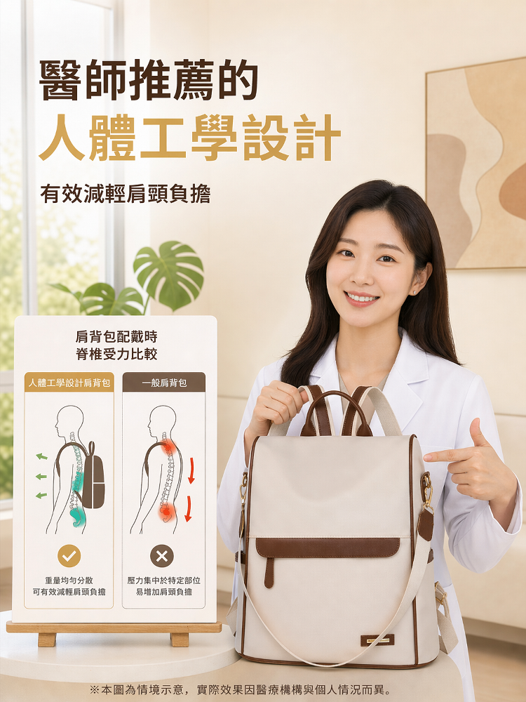 2026春夏限定安全多功能背包🔥告別肩頸痠痛！