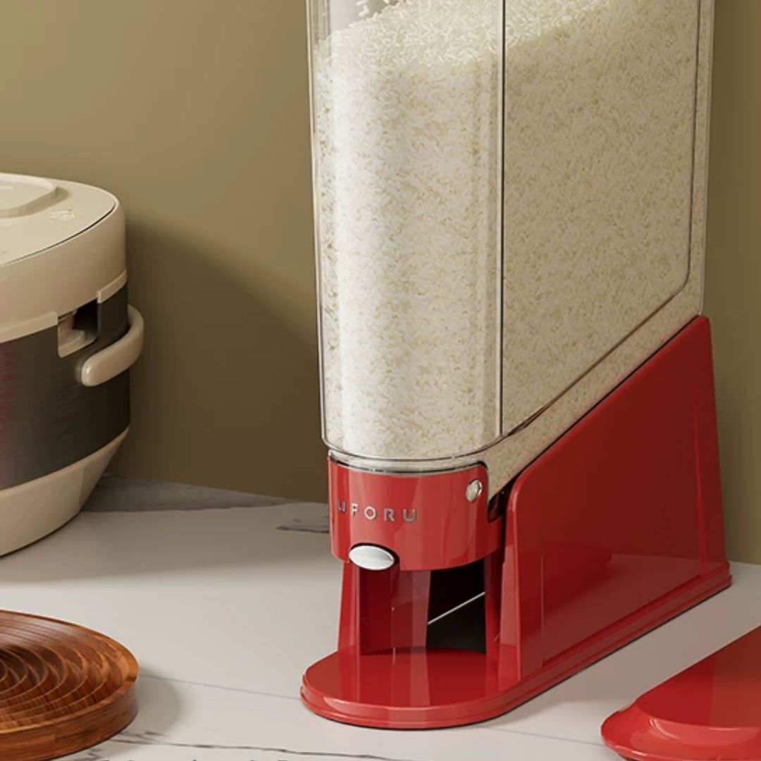 Slim Press-Seal Rice Storage Bin