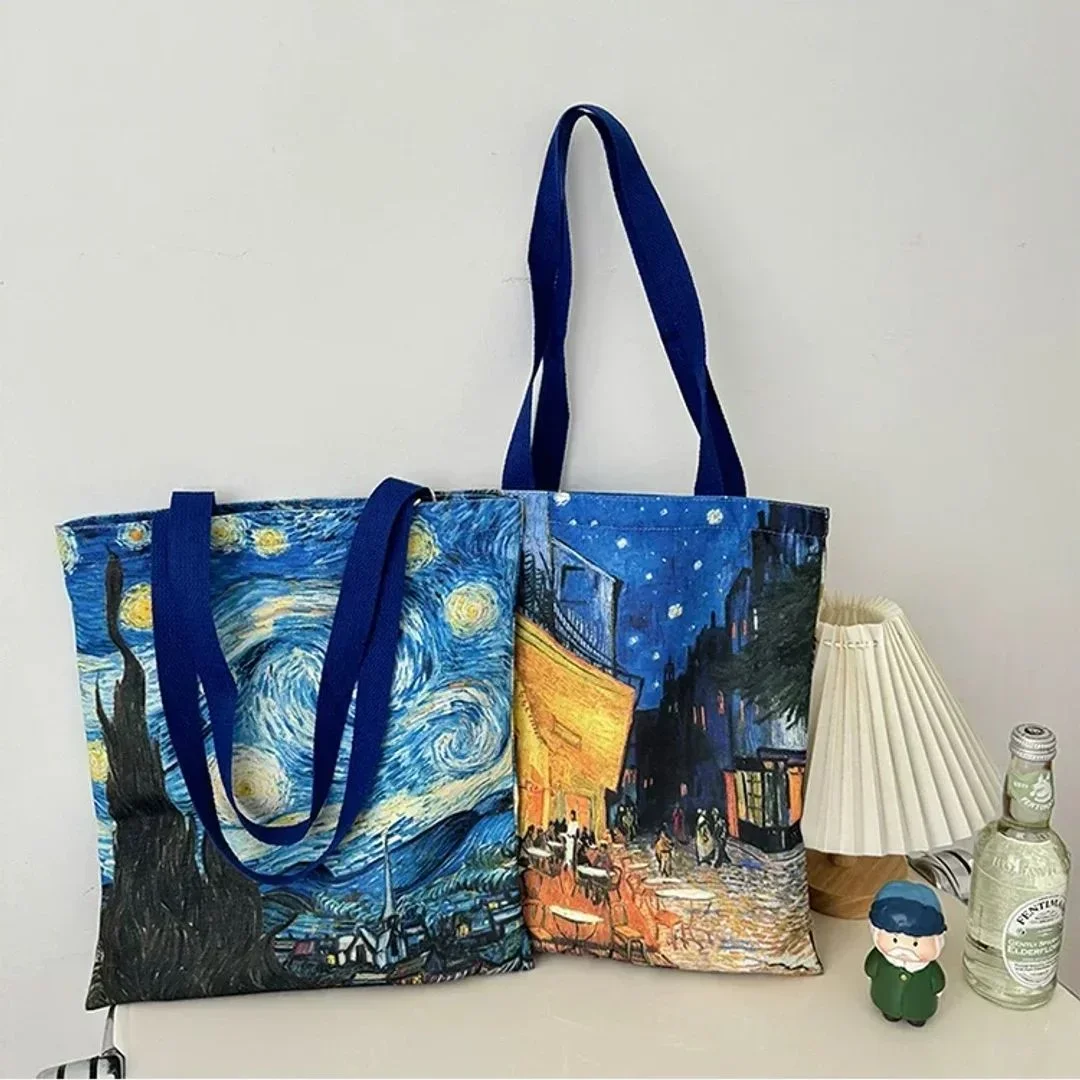 Van Gogh Museum Starry Night Canvas Tote (Set of 5)