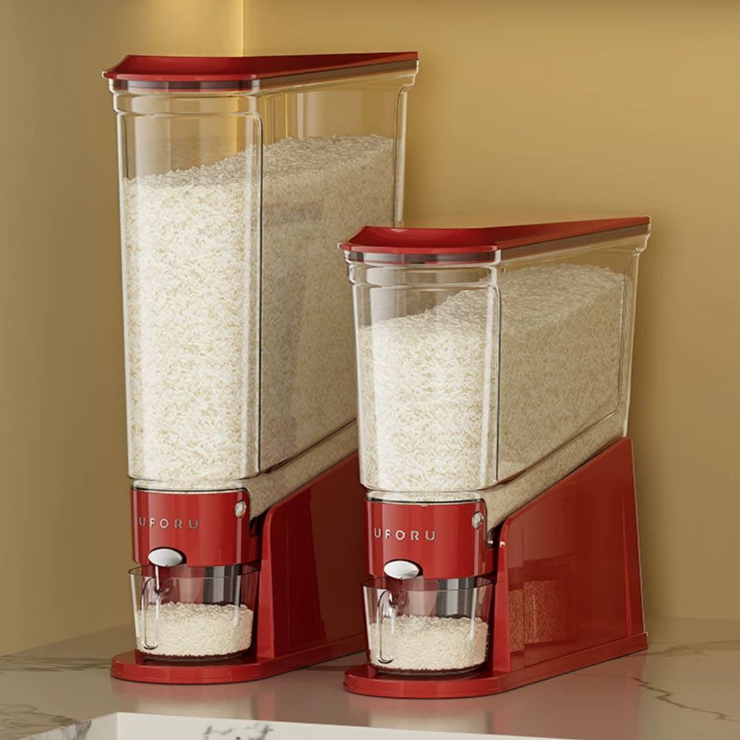 Slim Press-Seal Rice Storage Bin