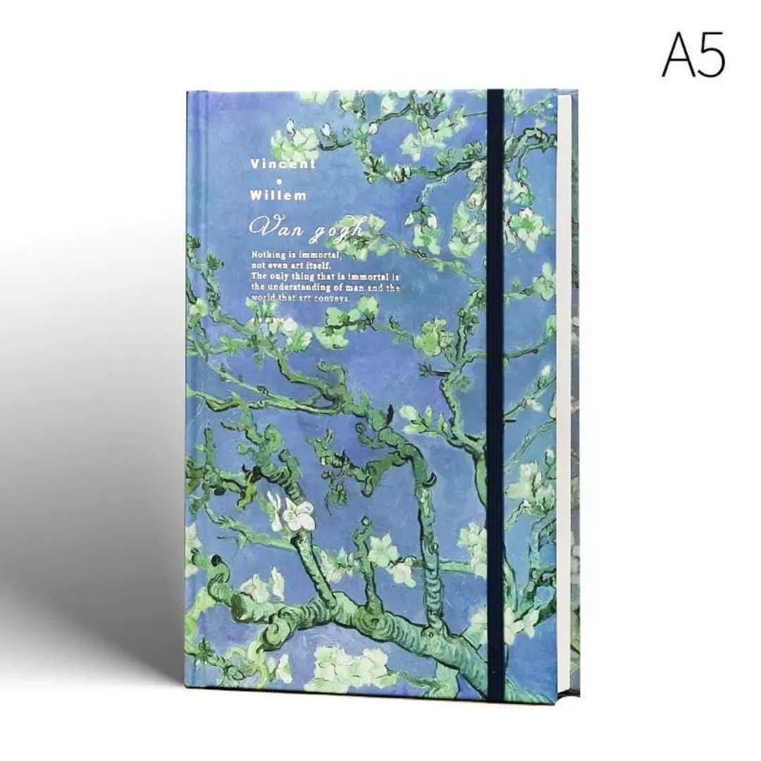 Van Gogh-Inspired Thick Hardcover Sketchbook (Set of 3)