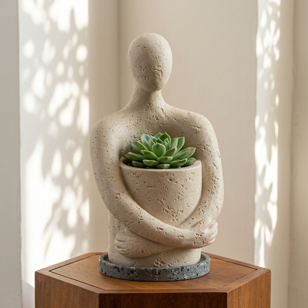 Wabi-Sabi Figure Planter