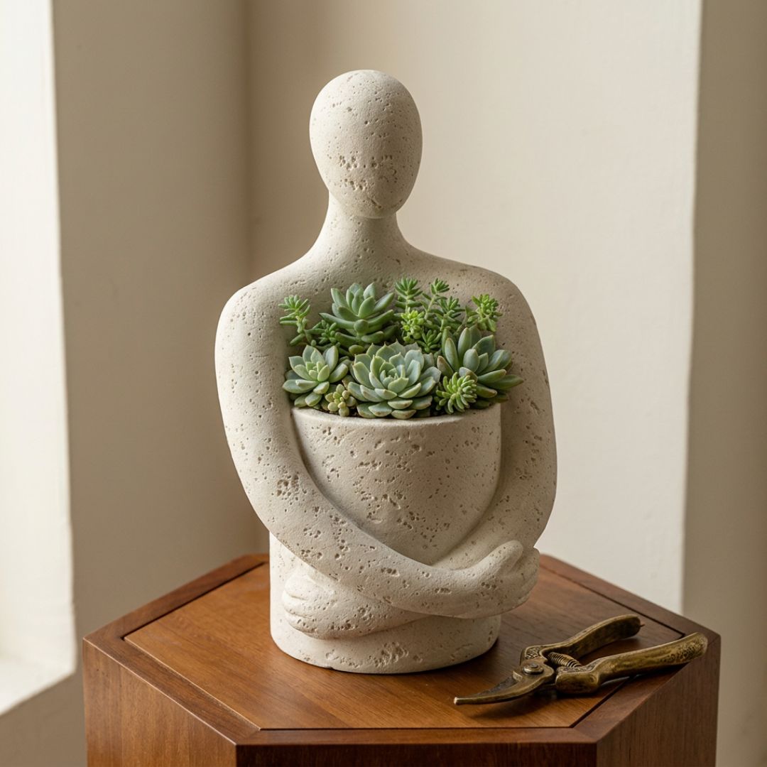 Wabi-Sabi Figure Planter