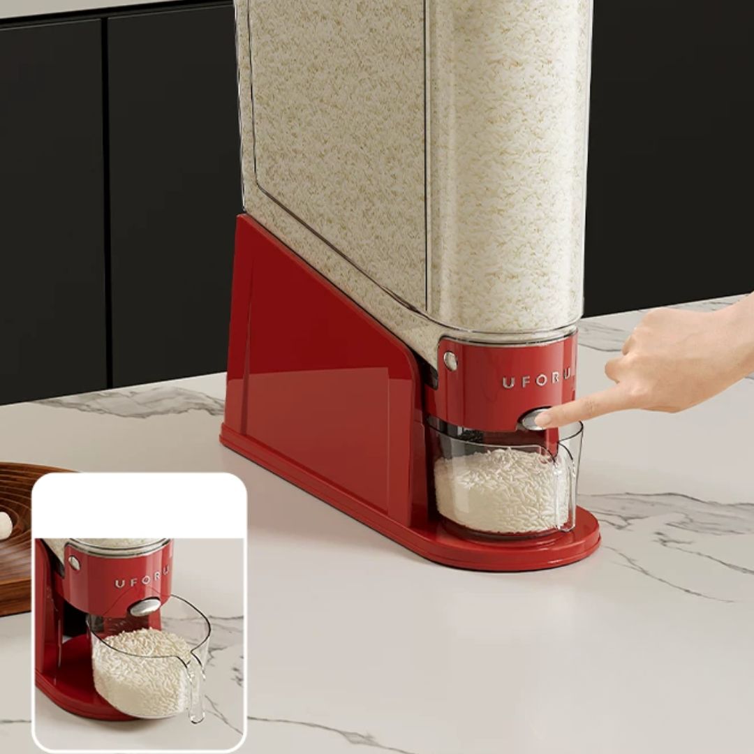 Slim Press-Seal Rice Storage Bin