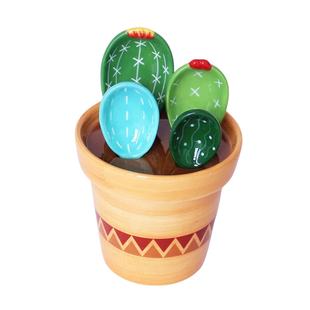 Cactus Ceramic Measuring Spoon Set