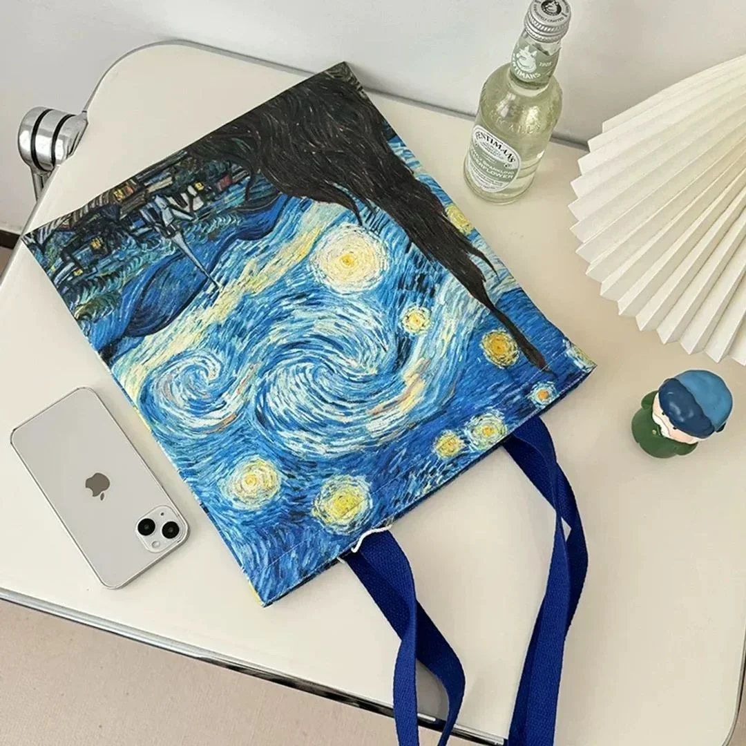 Van Gogh Museum Starry Night Canvas Tote (Set of 5)