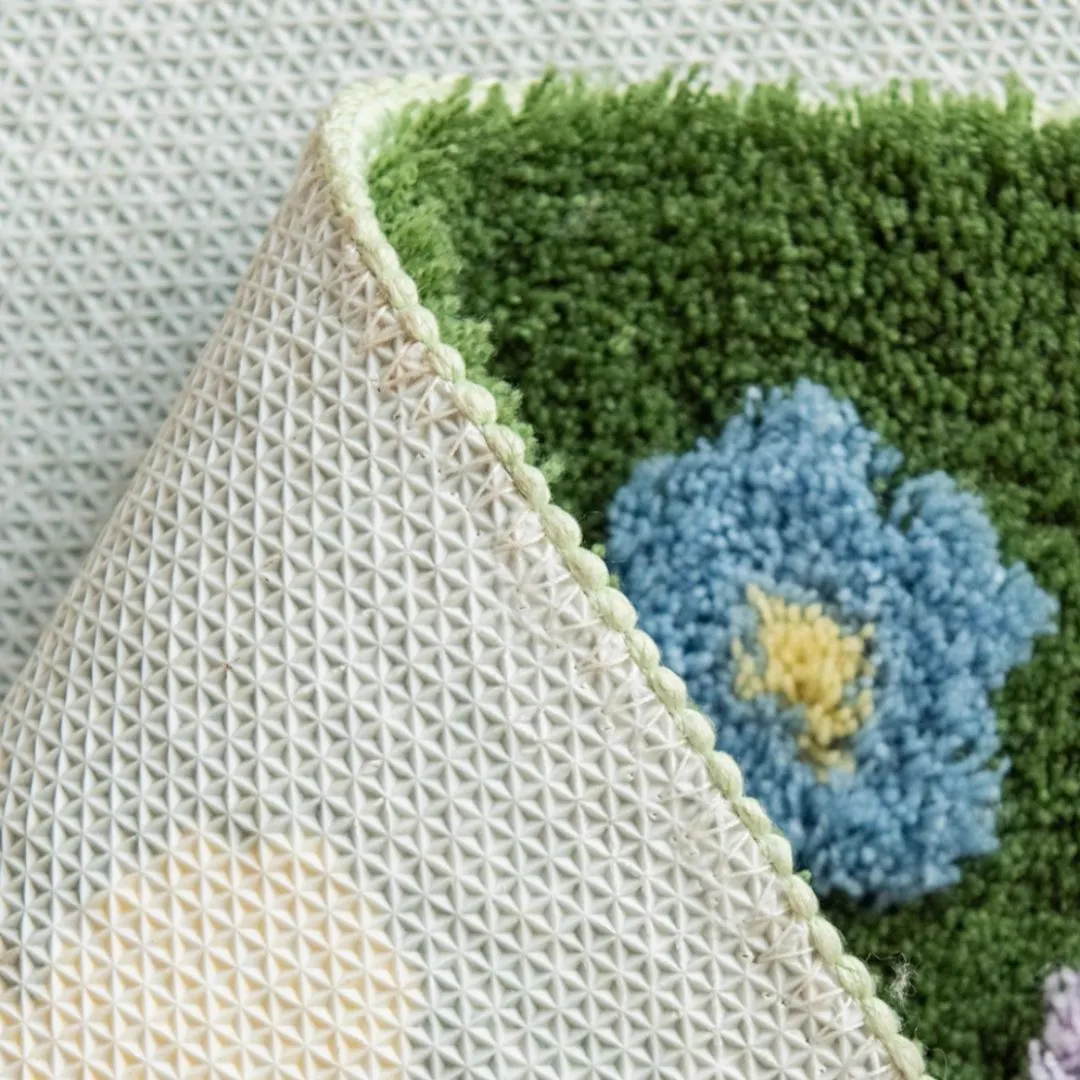 Cozy Plush Pastoral-Style Area Rug
