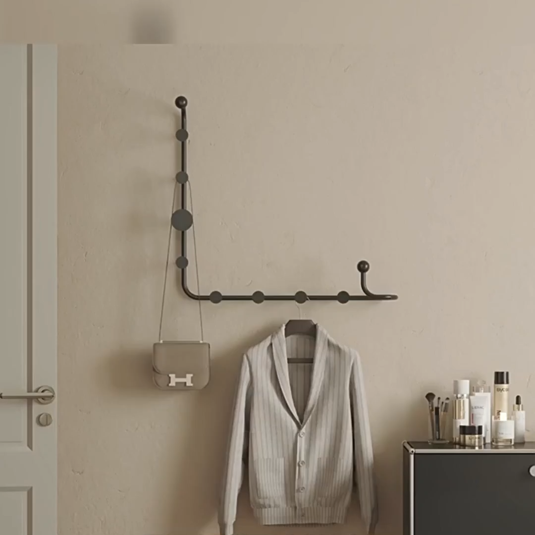 Single Tube Steel Coat Rack