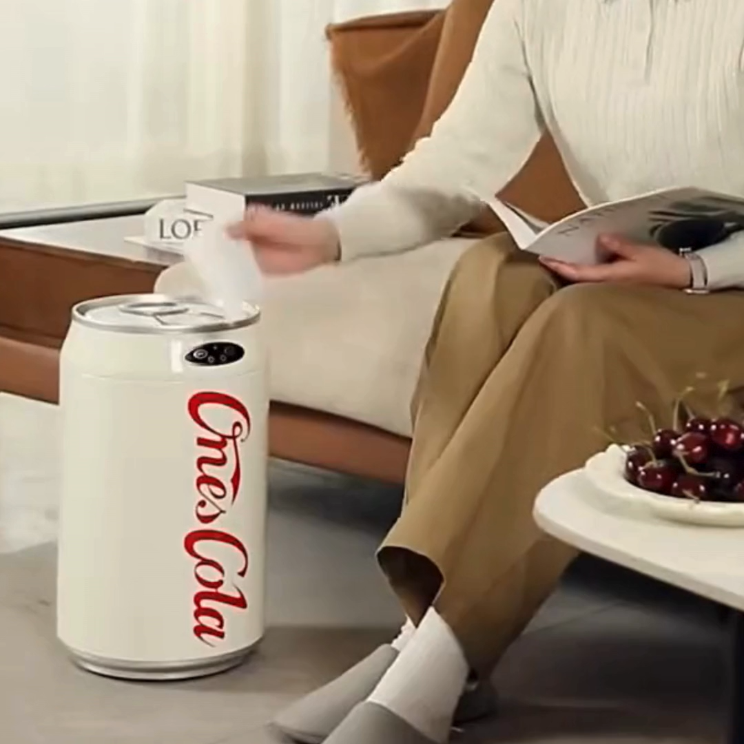 Coke Can Style Smart Trash Can