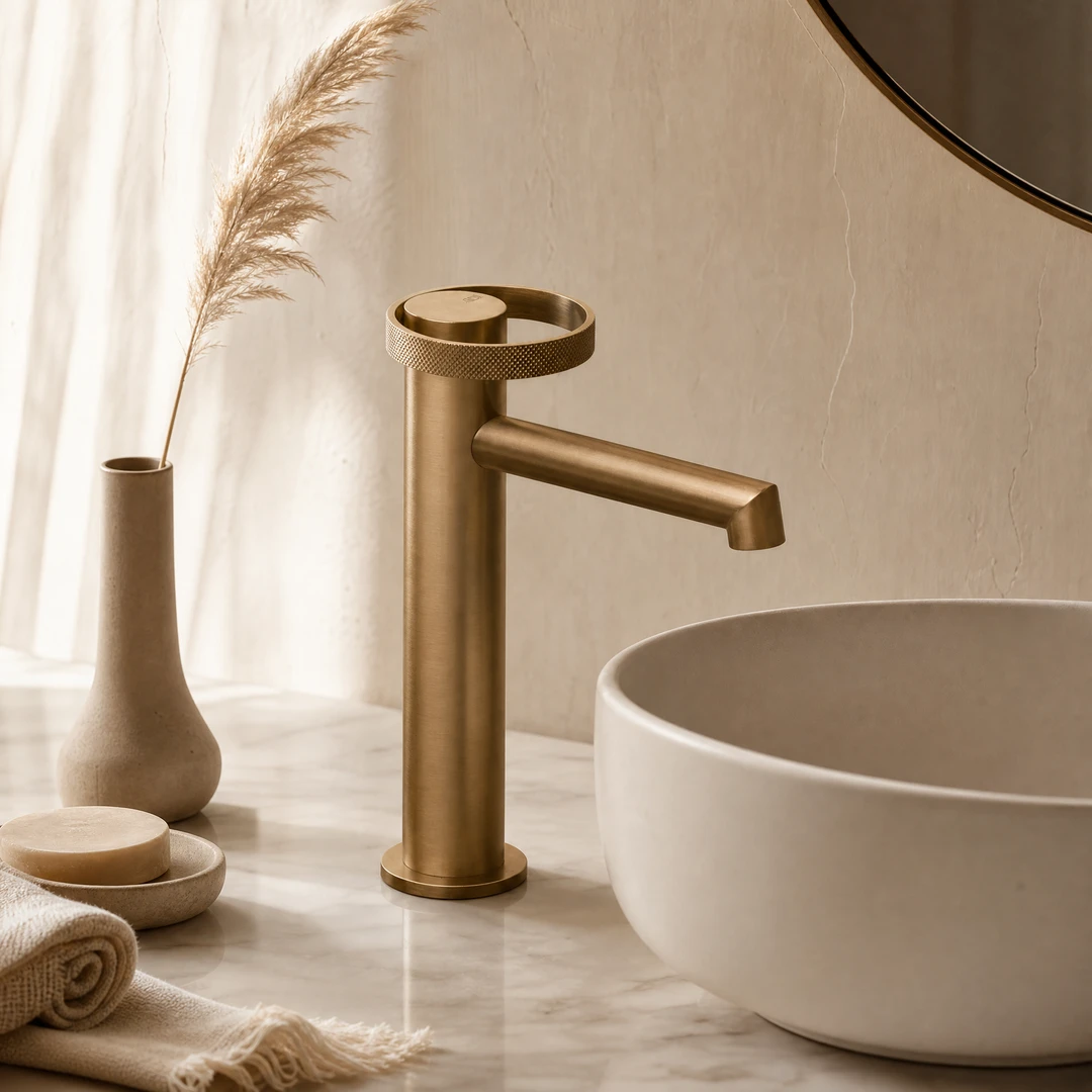 Orno Anello Ring Basin Faucet – Lifestyle Scene 1
