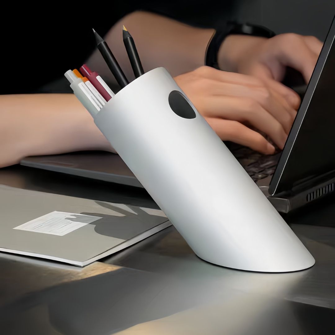 Aluminum Slant Pen Holder