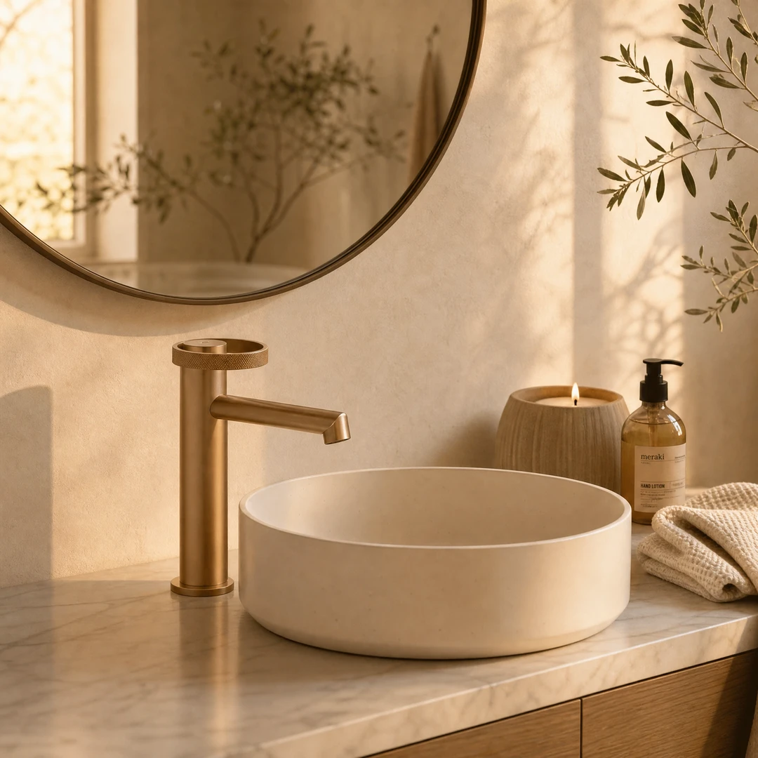 Orno Anello Ring Basin Faucet – Lifestyle Scene 4