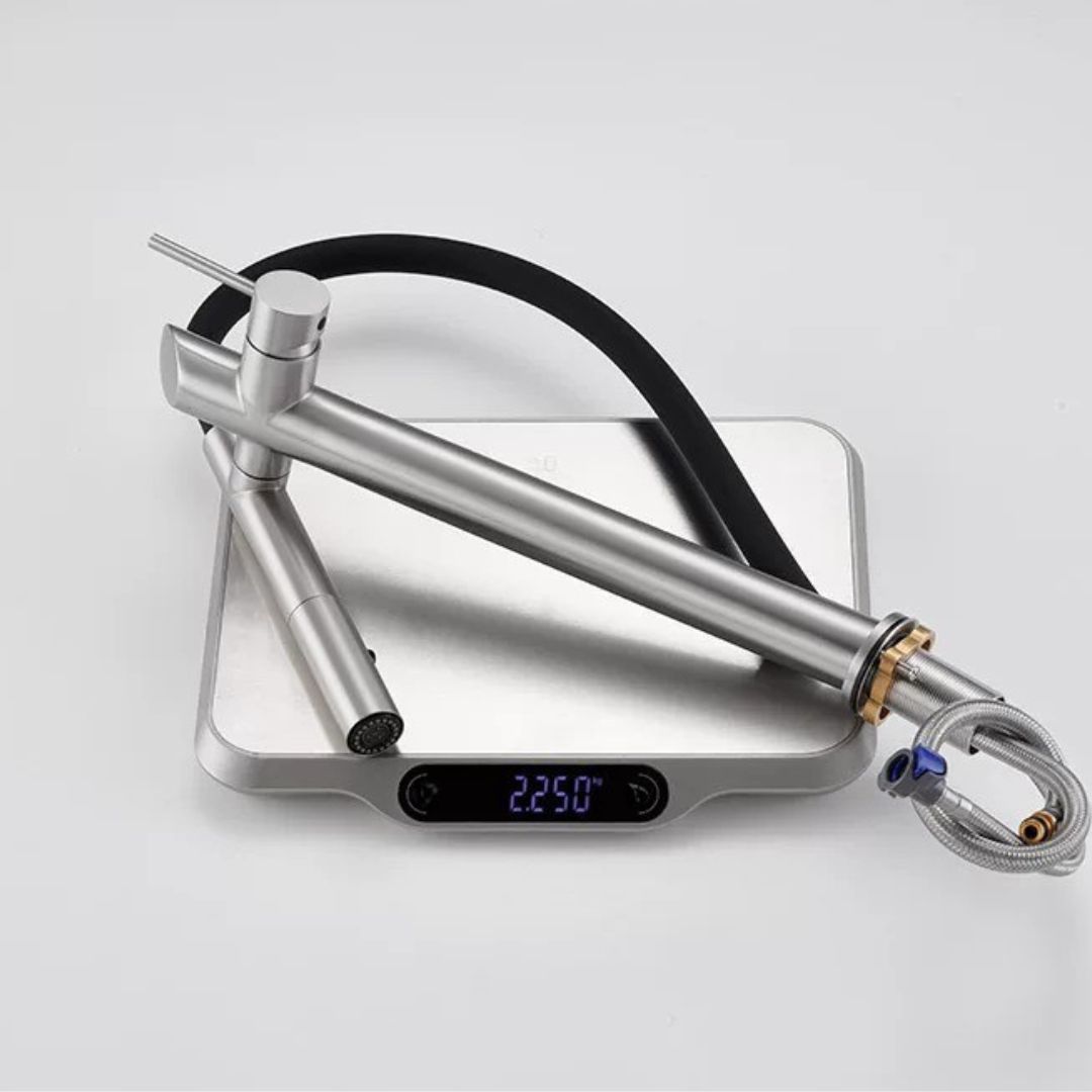 Brass Pull-Out Kitchen Faucet