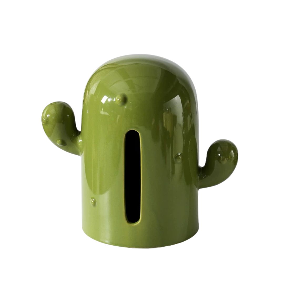 Cactus Ceramic Tissue Box