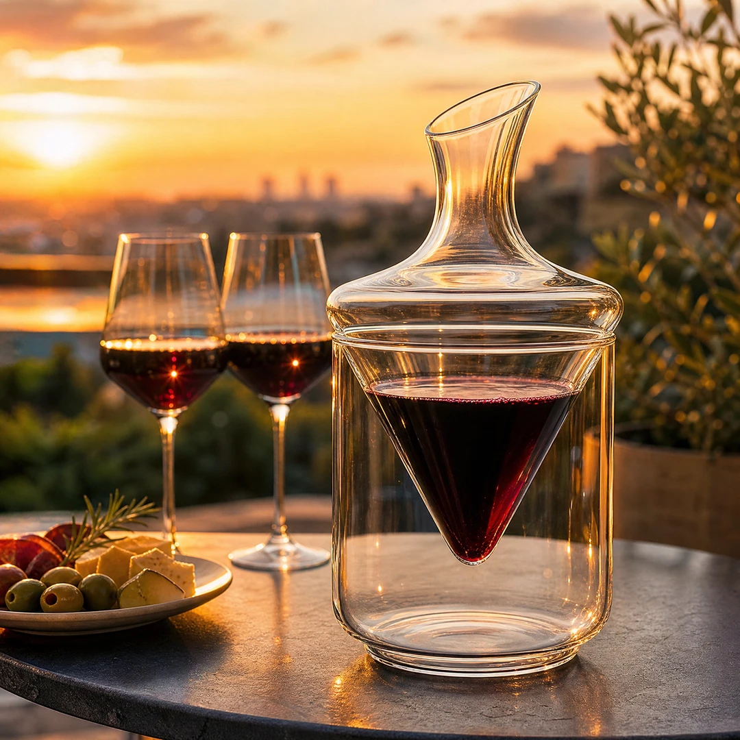 Crystal Wine Decanter - Sunset Terrace