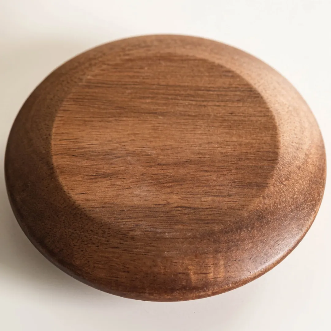 Cone Coffee Cups with Wood Base (Set of 2)