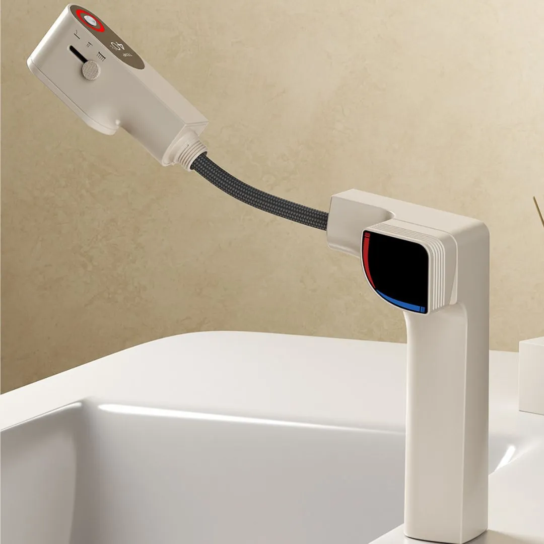 Cream White Chlorine-Filter Basin Faucet