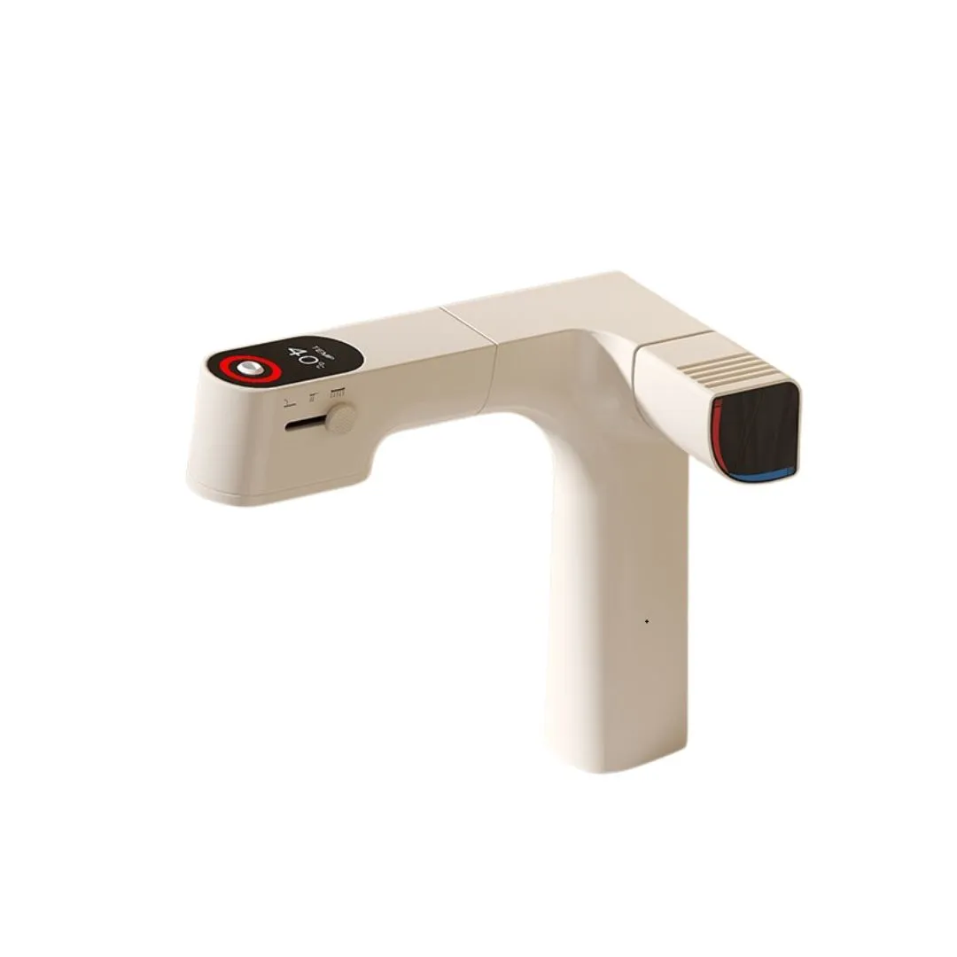 Cream White Chlorine-Filter Basin Faucet