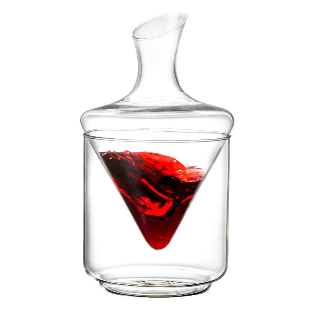 Crystal Slant-Neck Wine Decanter