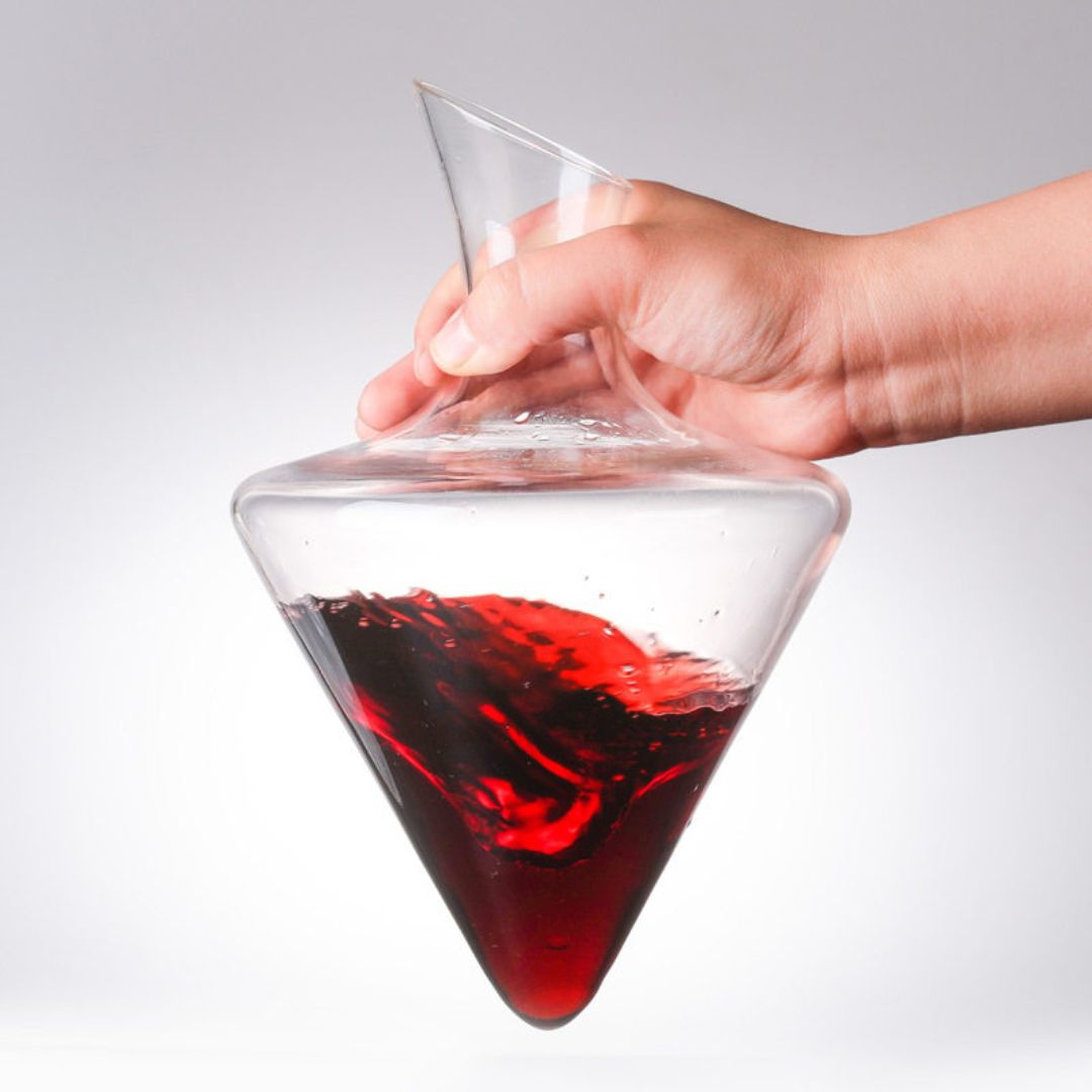 Crystal Slant-Neck Wine Decanter