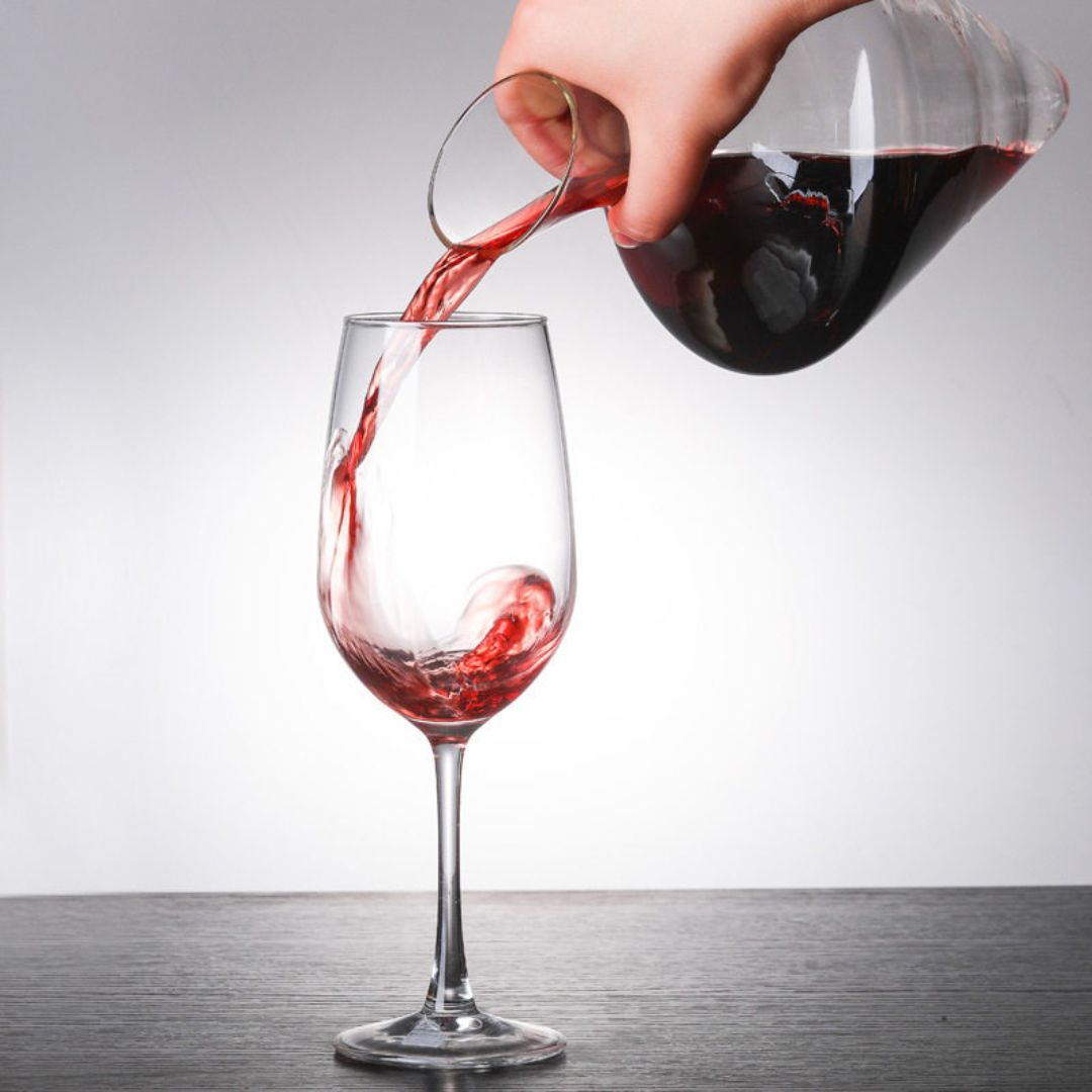 Crystal Slant-Neck Wine Decanter