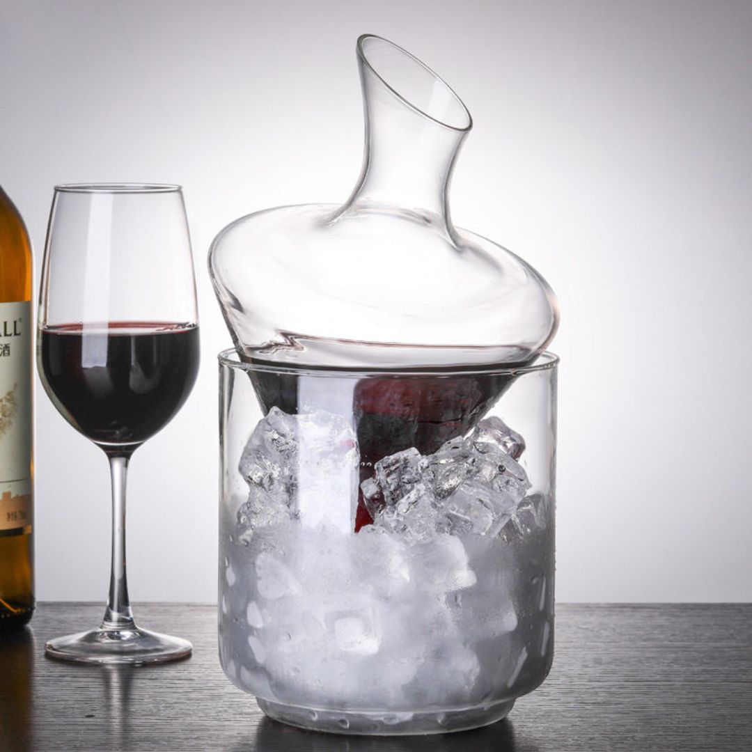Crystal Slant-Neck Wine Decanter