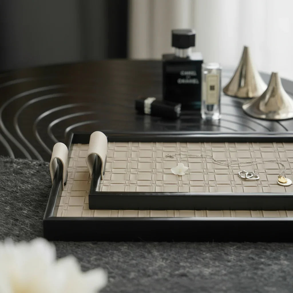 Bellman Luxury Leather Serving Tray - Cozymatic