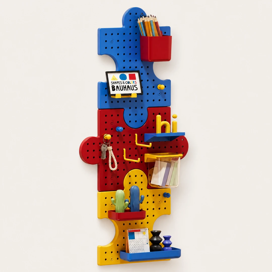 Dopamine Pegboard Wall Shelf – Front View
