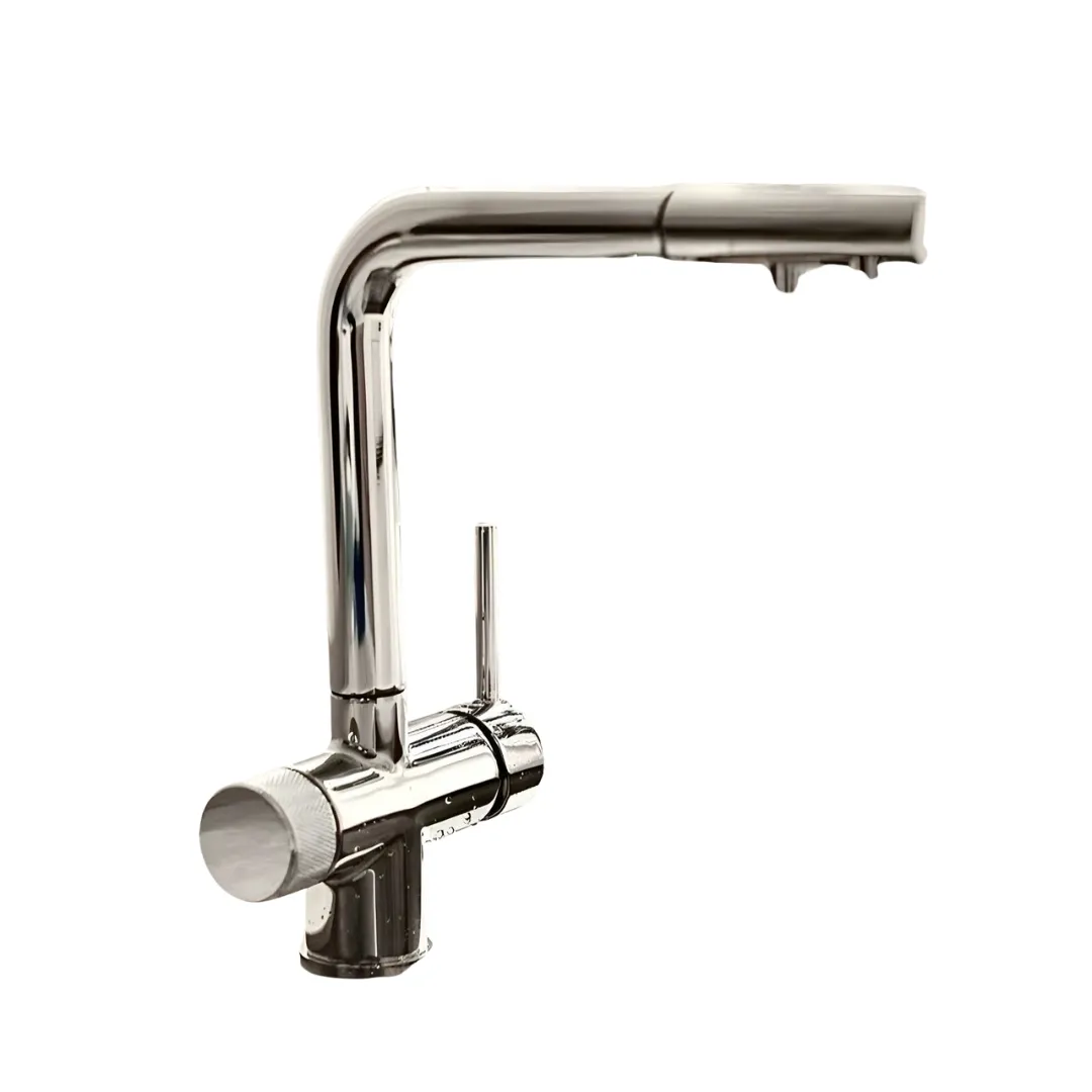 Modern Brass 3-in-1 Kitchen Faucet