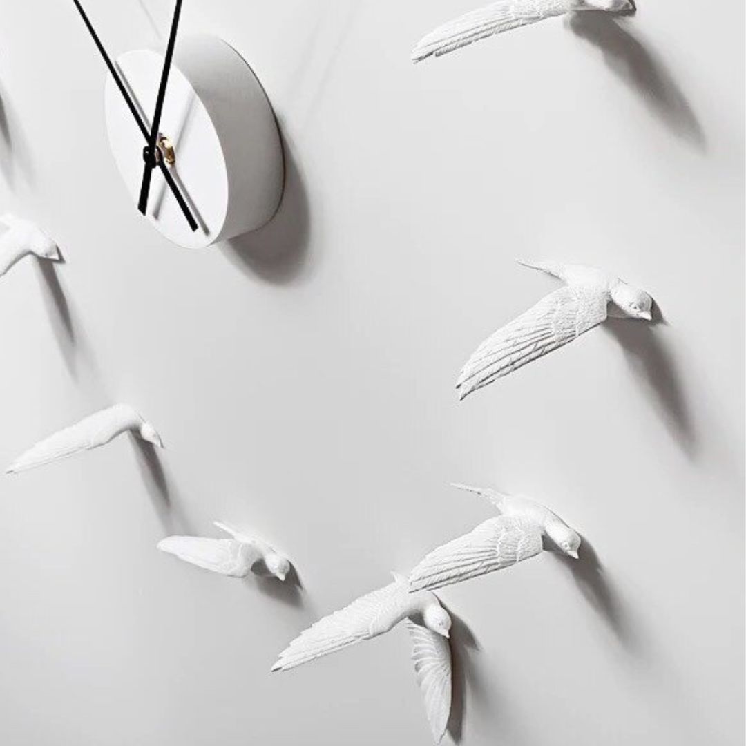 Modern Swallow Wall Clock