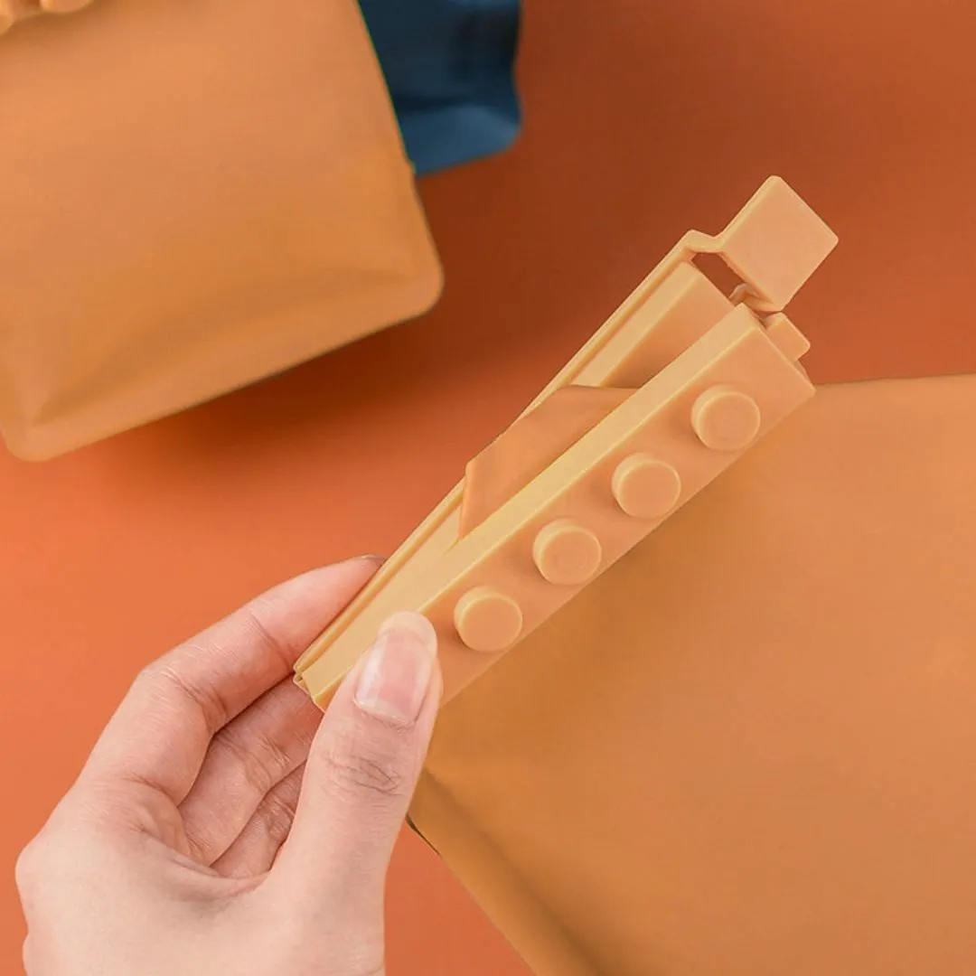 Morandi-Tone Block Food Sealing Clip