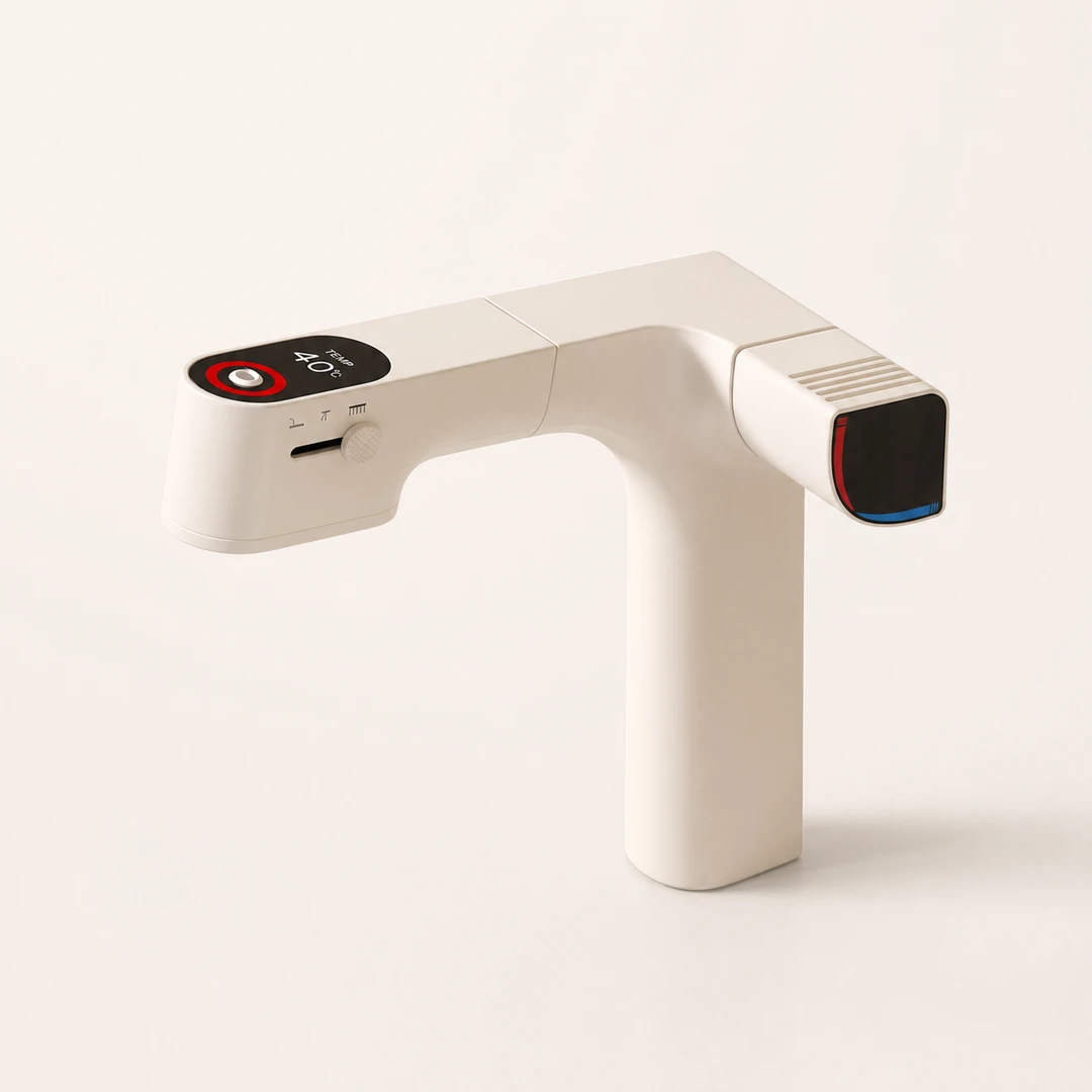 Cream White Chlorine-Filter Basin Faucet product view