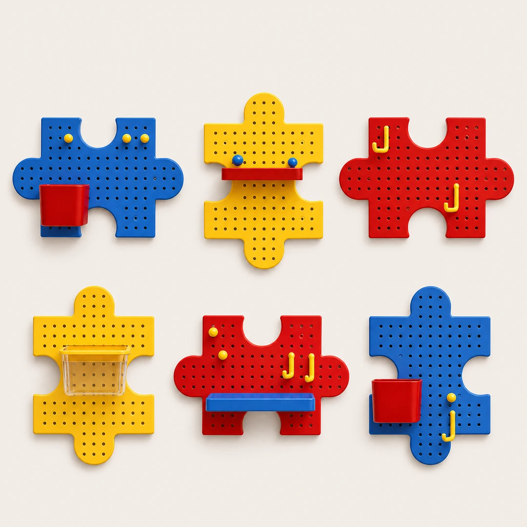 Dopamine Pegboard Wall Shelf – Configurations