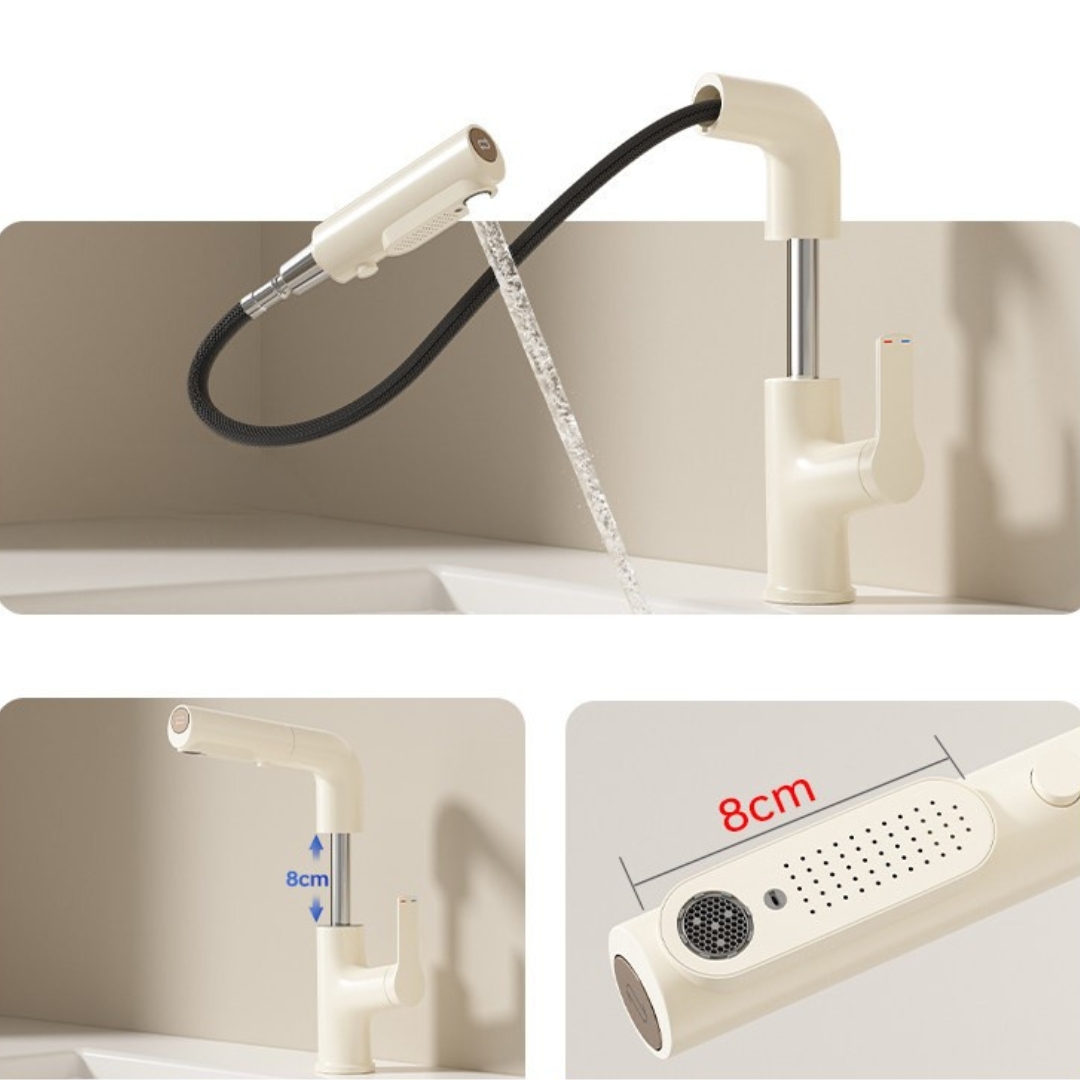 Pull-Out Rotating Basin Faucet