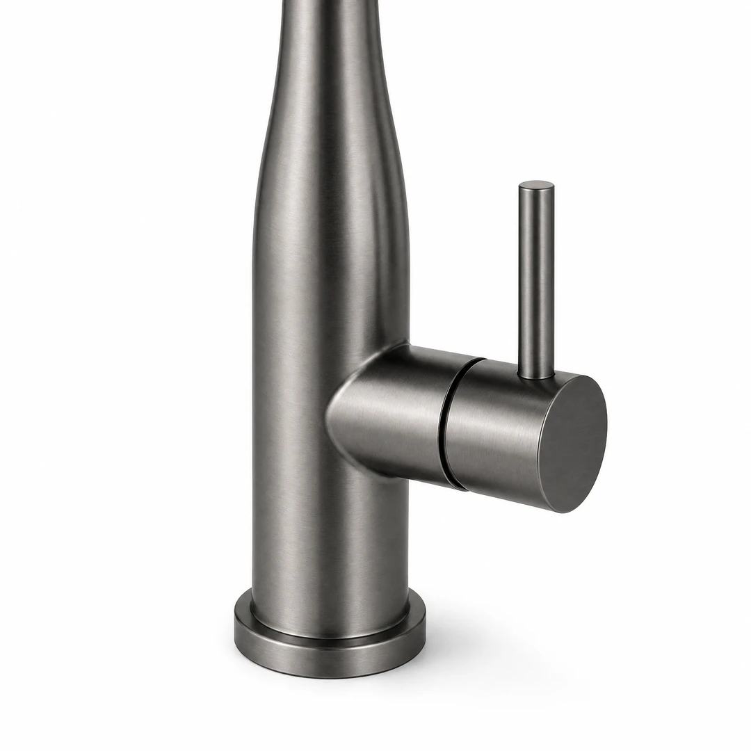 Magnetic Italian Kitchen Faucet — Handle and Base Detail