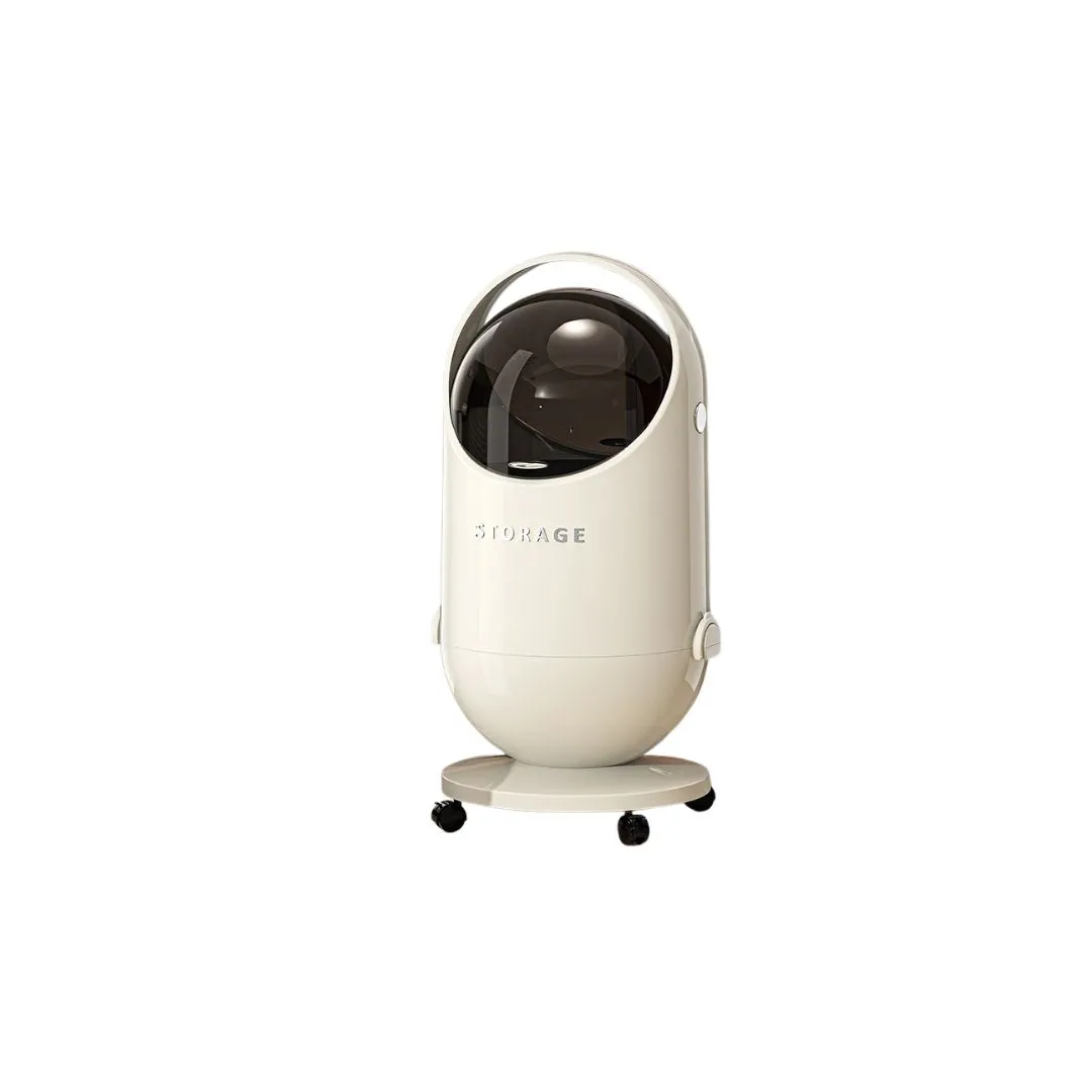 Round Wheeled Trash Can