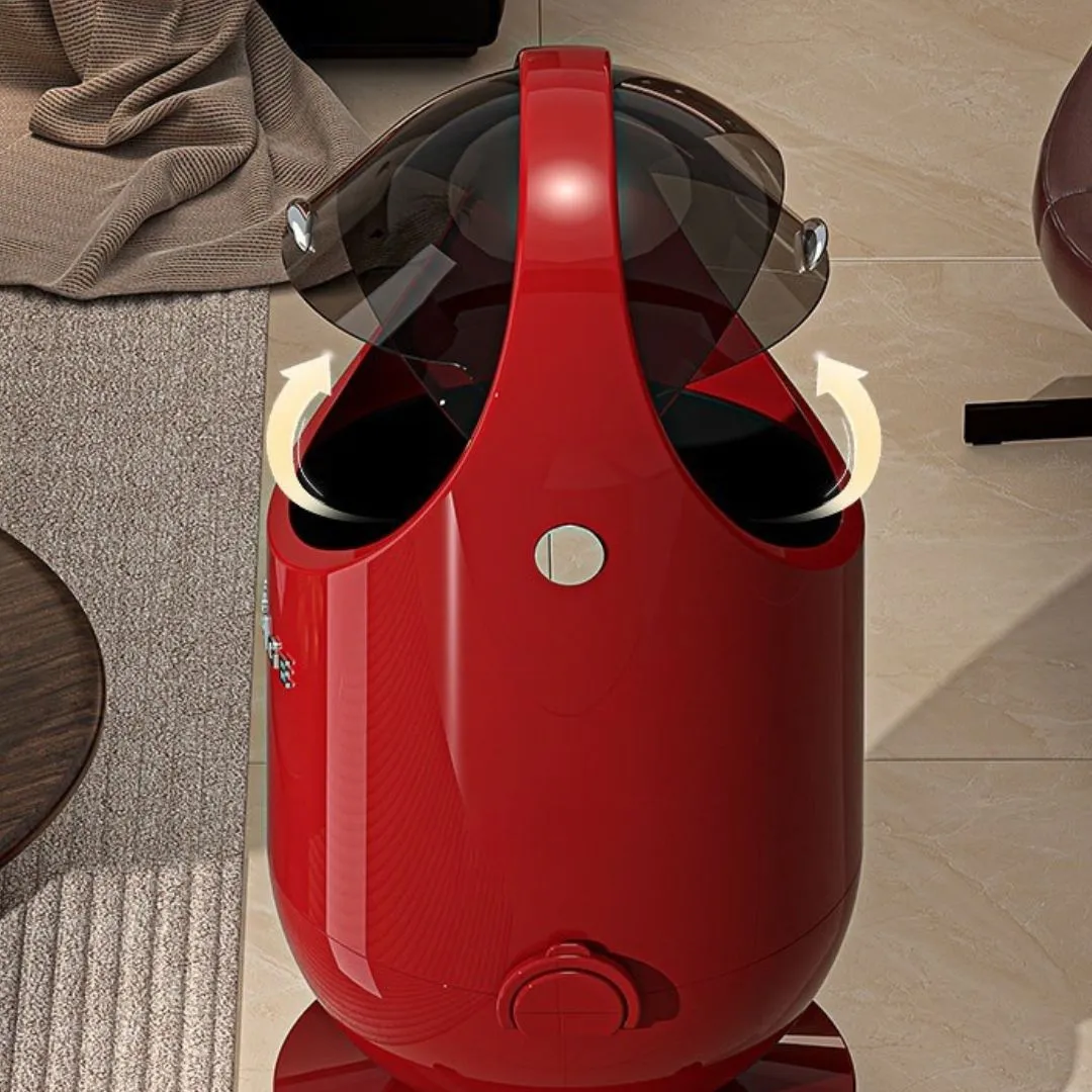 Round Wheeled Trash Can