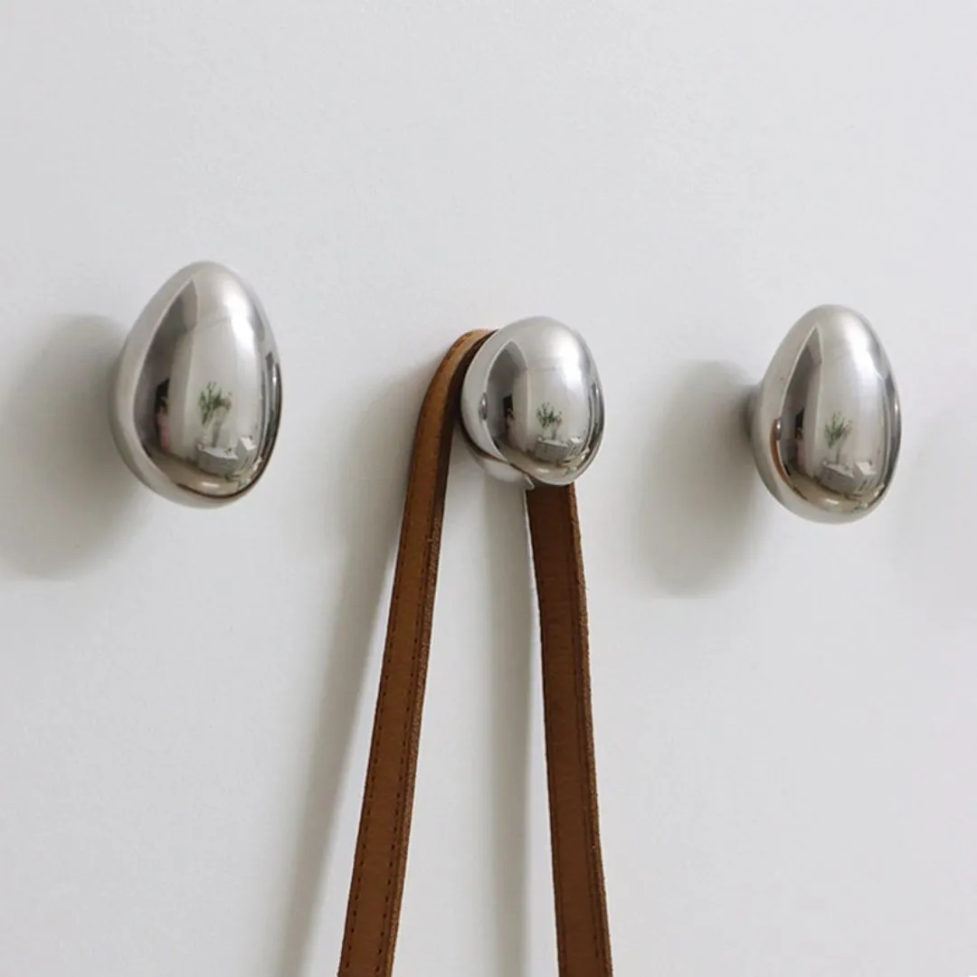 Silver Ceramic Drop Hook