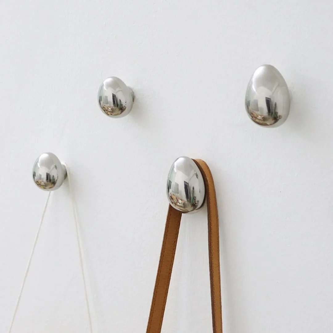 Silver Ceramic Drop Hook