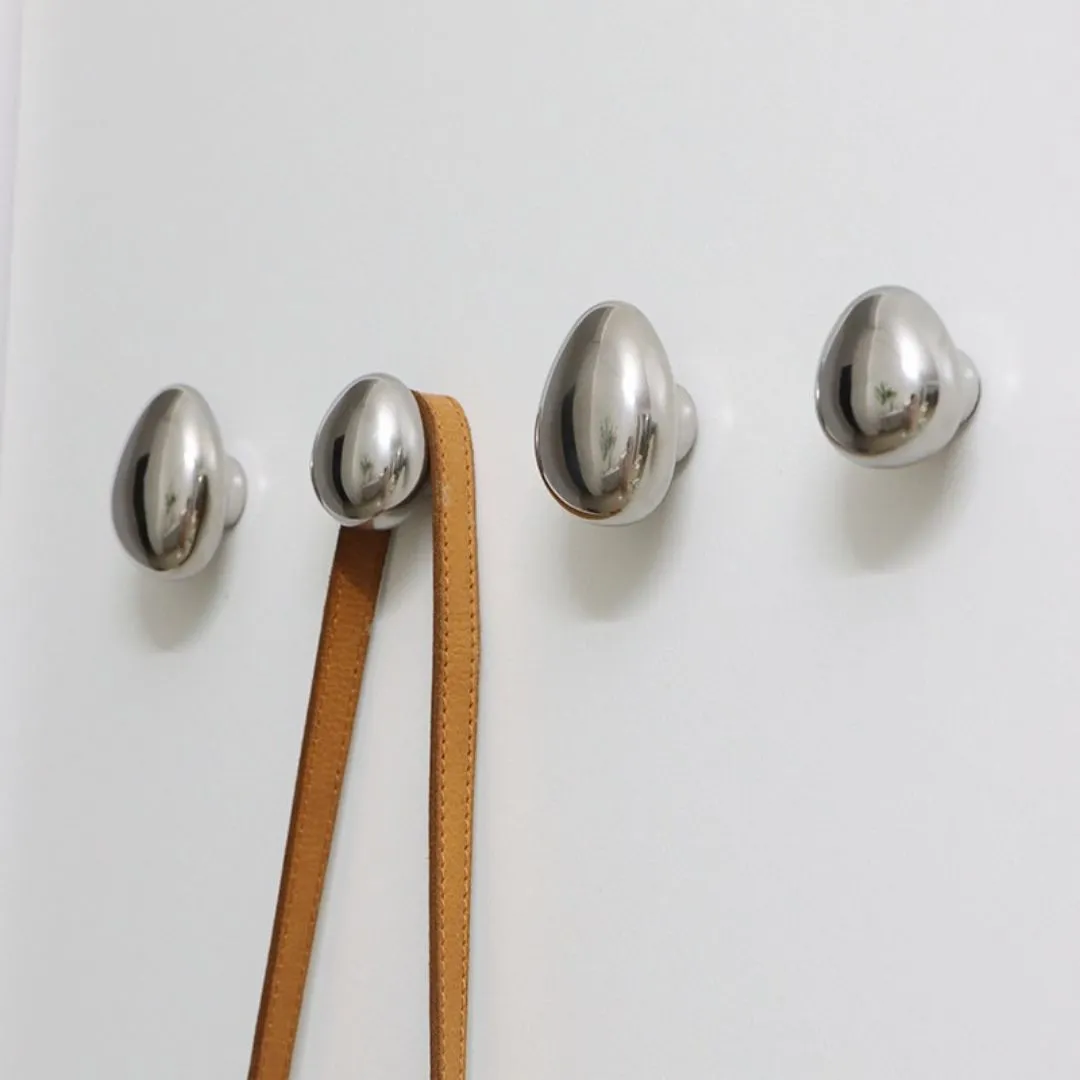 Silver Ceramic Drop Hook
