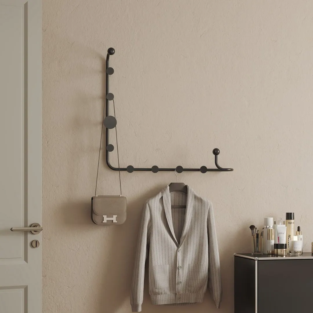 Single Tube Steel Coat Rack