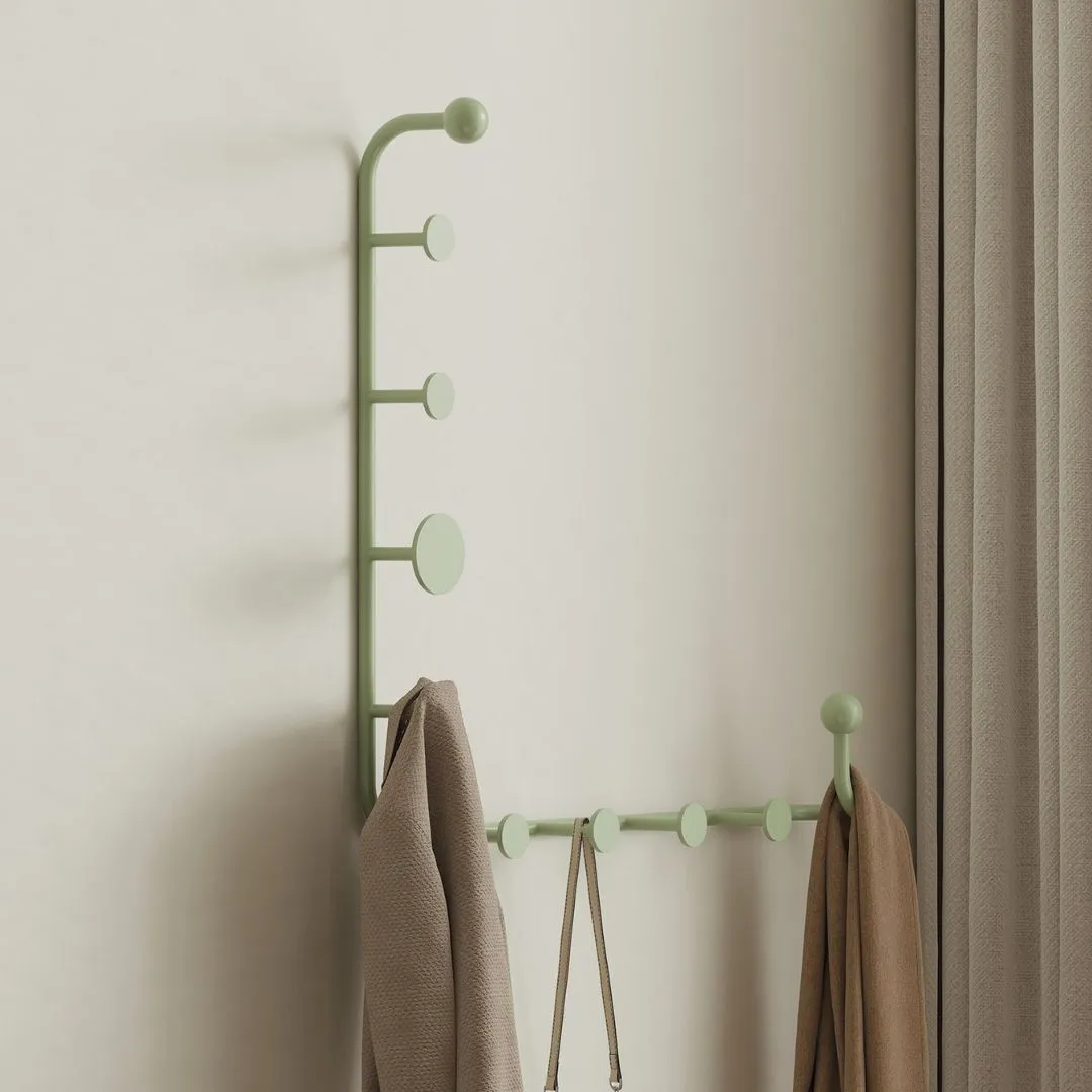 Single Tube Steel Coat Rack