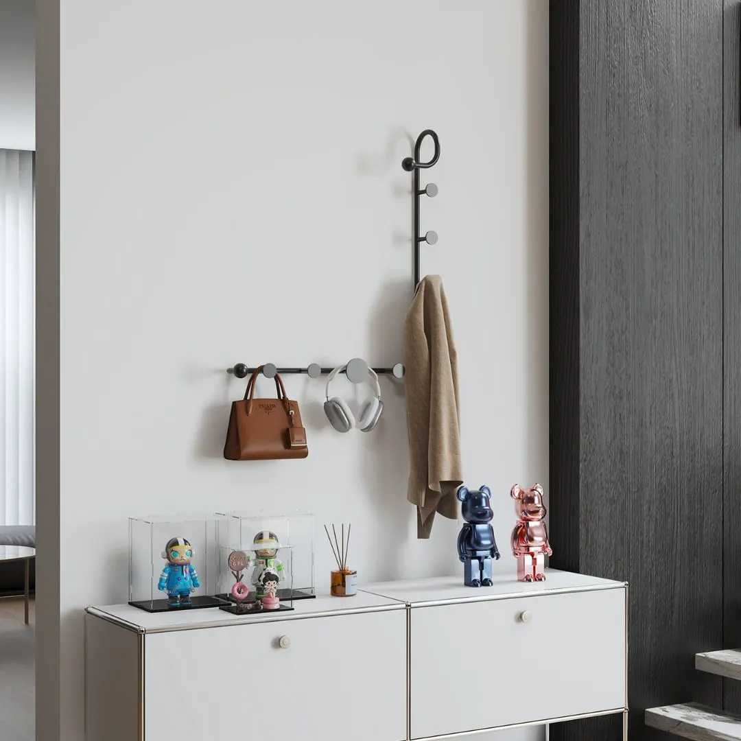 Single Tube Steel Coat Rack