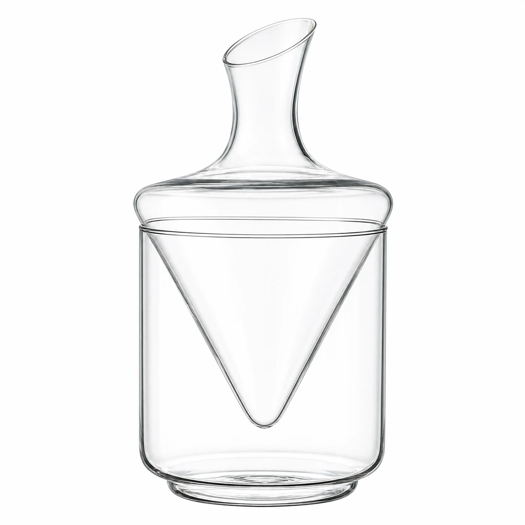Crystal Wine Decanter - Front View