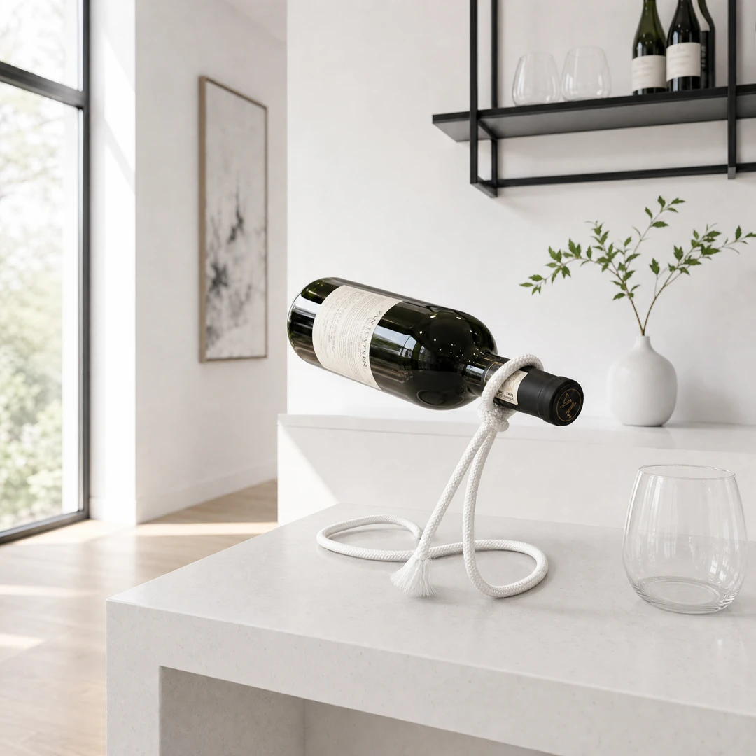 Magic Rope Wine Rack - Bar Corner Scene