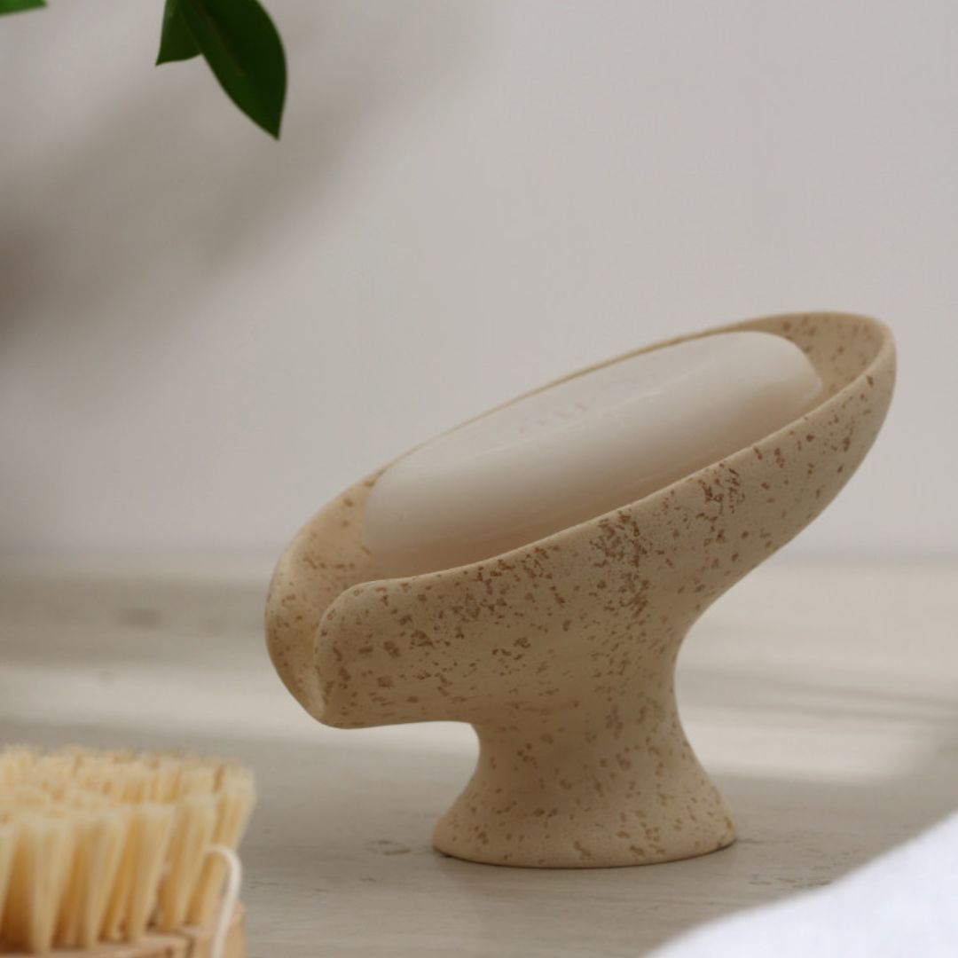 Travertine Lotus Soap Dish