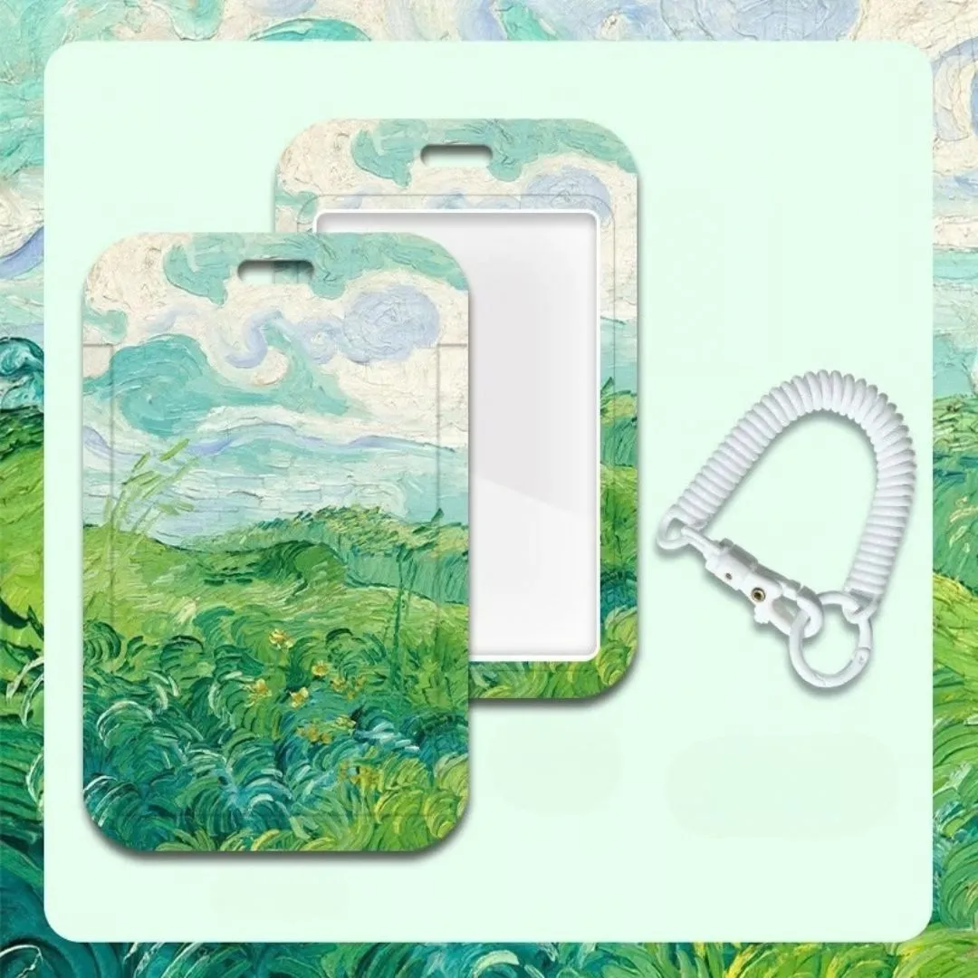 Van Gogh Embossed Card Holder with Lanyard