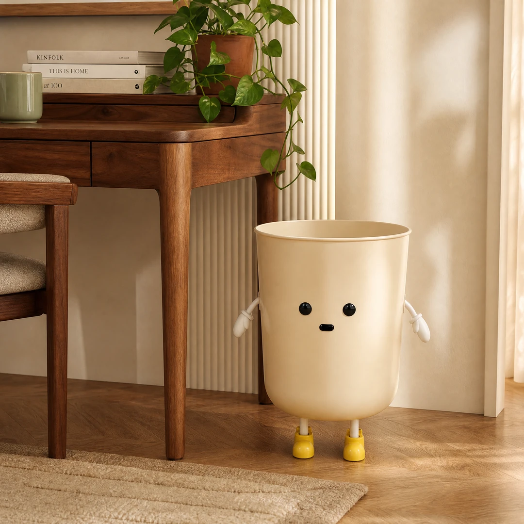 Cartoon Creative Trash Can - Study/Desk Scene